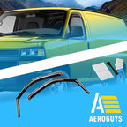 Extra Durable Window Deflectors in-Channel Visors Rain Guards Fit for Chevrolet (Chevy) Express Van 1996-2026, Sun Visors, Wind Vent for Shades, Exterior Car Accessories - 2pcs. AG0420