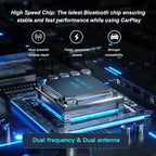 Wireless CarPlayBox with Netflix/YouTube/TF Card Slot Convert Wired CarPlay to Wireless Adapter for 2017 and Above Original Wired CarPlay Car