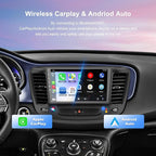 Car Radio Stereo for Chrysler 200C 2015 2016 2017 2018 2019 | QLED Touchscreen, Wireless CarPlay & Android Auto&Mirror Link, Built-in GPS, Wifi&Hotspot,Blutooth,FM Radio, Backup Camera