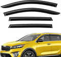 Extra Durable Window Deflectors Tape-On Window Visors Rain Guards Fit for Kia Sorento 2016-2020, Sun Visors, Wind Vent for Shades, Exterior Car Accessories - 4pcs. AG0087