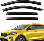 Extra Durable Window Deflectors Tape-On Window Visors Rain Guards Fit for Kia Sorento 2016-2020, Sun Visors, Wind Vent for Shades, Exterior Car Accessories - 4pcs. AG0087
