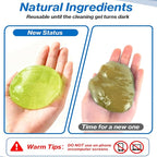 Car Cleaning Gel, Super Clean Car Cleaning Putty for Interior Detailing, Dust Cleaning Gel for Air Vents, Cup Holders, Dashboards, Keyboard & Hard-to-Reach Areas, 80g