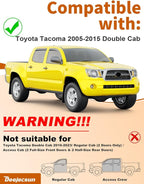 Extra-Thick Window Rain Guards Fit for Toyota Tacoma 2005-2015 Double Cab Rain Guards Tape-on Side Window Deflectors Visors Truck Vent Visors Vent Shades Car Accessories