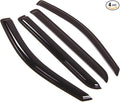 Outside Mount Window Vent Visors Rain Guards Compatible with Lincoln Mark LT 2006-2008 | Side Window Wind Deflectors Rain Shields | Black Tinted, 4 Pcs Set, BGWV-166-2