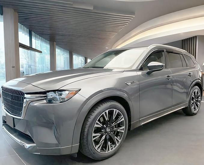 2024-2026 Tape-On Rain Guards for Mazda CX-90 & CX-70 Side Window Visor Deflectors Turbo S Select Preferred Plus Premium Tinted Vent Shades CX90 CX70 2025