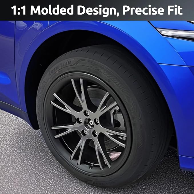 Wheel Rim Protector for Tesla Model Y Gemini 19 inch Apollo Wheels 2020-2024 Model Y Accessories All-in-one Car Tire Trim Rings Rim Case Hubcaps Wheel Cover