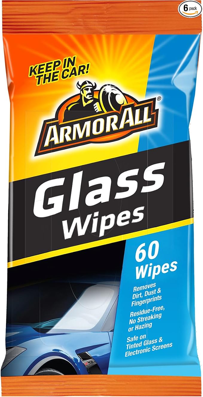 Flat Pack Automotive Glass Wipes (60 Count)
