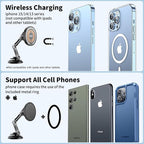 Magnetic Car Phone Holder, 15W for MagSafe Car Mount Charger(Fast Wireless Charging,Vacuum) 360°Adjustable Car Mount for Women Men iPhone 17-12