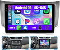 5Ghz WiFi [4G+64G] Android 15 Car Radio for Nissan Sentra 2013-2017 Car Stereo with Wireless Carplay/Android Auto, 10 Inch HD Touch Screen with GPS Bluetooth FM/RDS EQ SWC Backup Camera MIC