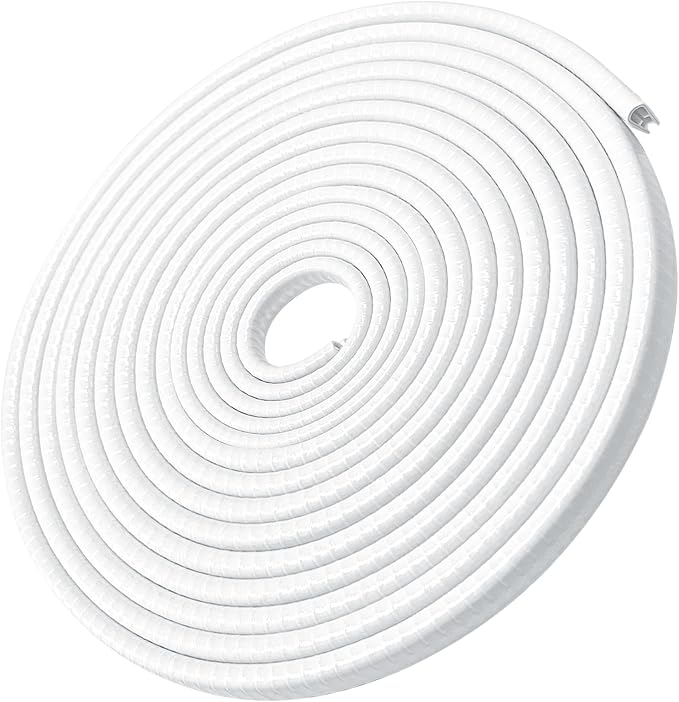 MYFAMIREA16.4 Ft(5M) Car Door Edge Guards U Shape Edge Trim Rubber Seal Protector Rubber Car Door Protector Car Protection Door Edge Anti-Collision Rubber Clips Fit for Most Car