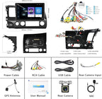 [4G+64G] for Honda Civic 2006-2011 Android Car Stereo with Wireless CarPlay Android Auto,10.1 Inch Android 13 IPS Touchscreen Car Audio Support Bluetooth GPS WiFi DSP Audio HD Rear Camera