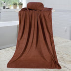 Microfiber Bath Towels, Bath Towel Set for Adult Men Women, 6 Pack,30" x 60", Oversized, Soft, Super Absorbent and Fast Drying for Bathroom,Sport, Fitness, Yoga (Brown)