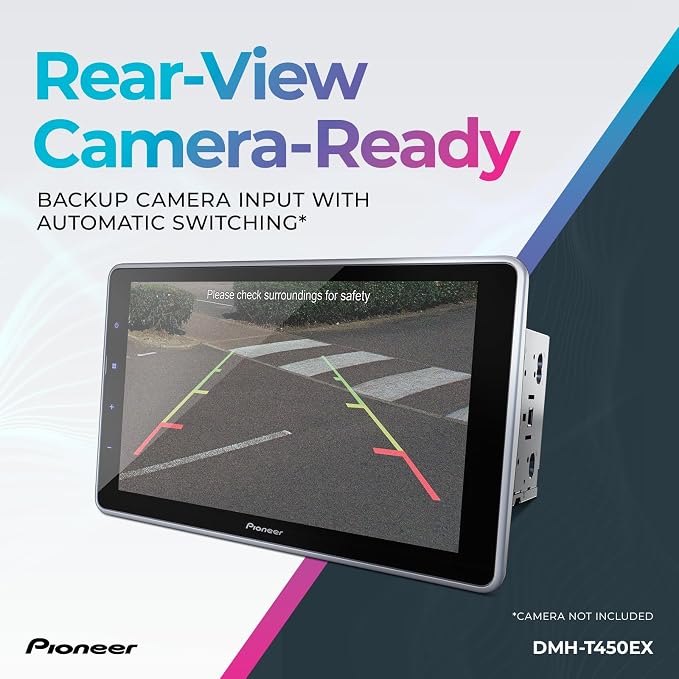 DMH-T450EX 9" Capacitive Touchscreen, Floating Display – Alexa, Bluetooth, Backup Camera, FLAC, Short Chassis, USB, AM/FM Radio, 13-Band EQ, RCA Preouts