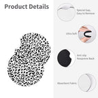 Car Trash Bag Snow Leopard Print Hanging Back of Seat Car Portable Trash Bag Snow Leopard Print Waterproof One-Handed Portable Strap Drawstring Garbage Bags 2 Pieces Car Coasters
