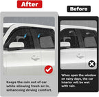 Window Visors Rain Guards for 2023-2025 2026 Honda Pilot LX Sport EX-L TrailSport Touring Elite Accessories, Outside-Mount Tape-On Side Window Wind Deflectors Vent Visors Shades Rainproof 4PCS