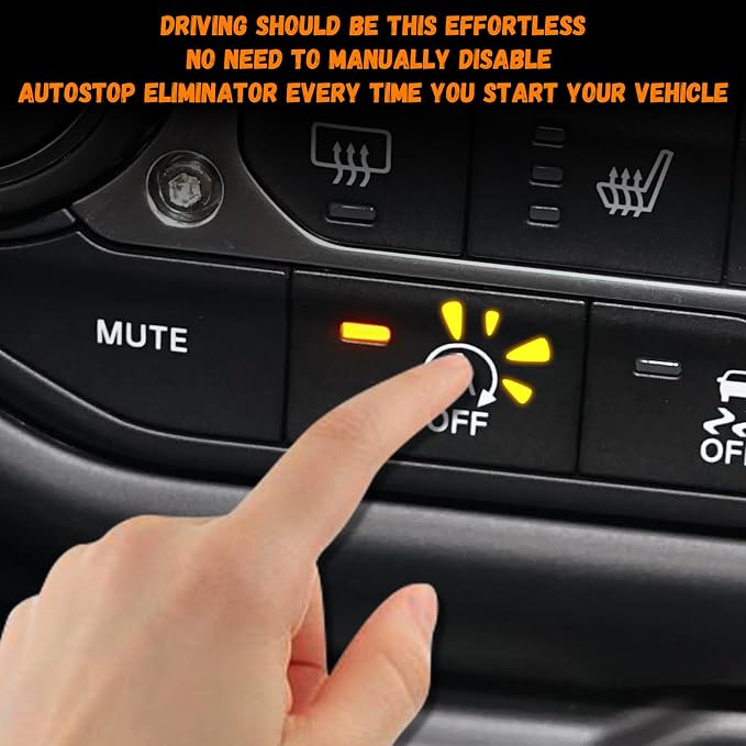 Auto Start Stop Eliminator for 2018-2024 Jeep Wrangler JL & 2020-2024 JT, Engine Start-Stop System Bypass, Automatic Stop-Start Canceller