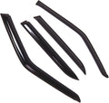 WD2-673 Dark Smoke 4 Pcs Set Window Visor (Outside Mount) Deflector Rain Guard Compatible with 1982-1991 BMW 325e 325i 325iX