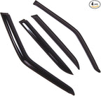 Outside Mount Window Vent Visors Rain Guards Compatible with BMW 325e 325i 325iX 1982-1991 | Side Window Wind Deflectors Rain Shields | Smoke Tinted, 4 Pcs Set, DGWV-673