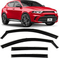 Voron Glass in-Channel Extra Durable Rain Guards for Dodge Hornet 2023-2026, Window Deflectors, Vent Window Visors, 4 Pieces - 200707
