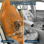 Car Seat Towel Cover, Universal Front Seat Protector for Cars, SUVs and Trucks, Sweat Towel Car Seat Cover for Gym, Yoga, Swimming, Pets and Family Travel, Golden Sunset, 2 Pack