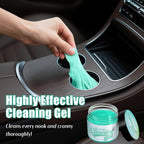 Car Cleaning Gel (Green,Magnolia) Cleaning Putty Universal Dust Cleaning Car Interior Cleaner Keyboard Dust Remover Car Slime Gifts for Women Girl Men（1 Pack）