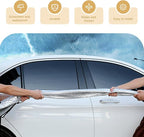 Car Windshield Snow Cover, Scratch-resistant Thickened Hood Protector, Multi-functional Snowproof & Heat Block Sunshade, Universal for Most SUVs, Sedans, Off-roads (Silver)
