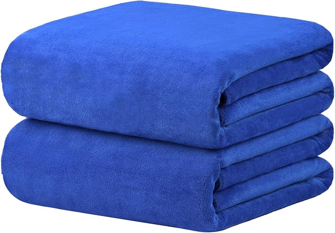 Microfiber Bath Sheet Towels, 2 Pack, 40" x 80", Extra Large Bath Towel for Adult,Super Absorbent, Fast Drying, Soft for Body, Shower,Sauna,Yoga,Sport, Fitness,Gym, Dark Blue