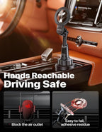 for MagSafe Car Mount, [Strong Magnetic] 2026 Hands Free Phone Holders for Your Car, Universal Cup Holder Phone Holder for iPhone 17 16 15 14 13 12 Pro Max, Samsung & More Smartphones