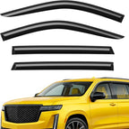 Extra Durable Window Deflectors Tape-On Window Visors Rain Guards Fit for Cadillac Escalade 2021-2026, Sun Visors, Wind Vent for Shades, Exterior Car Accessories - 4pcs. AG0195