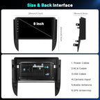 4+64G Android 15 Car Stereo for Chevy Aveo LS Sedan 2005 2006 2007 2008,9‘’ IPS 1280 * 720 Touch Screen Radio Wireless Carplay Android Auto DSP 5G WiFi Bluetooth GPS FM RDS AHD Backup Camera