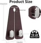 Car Seat Headrest Hooks for Purses & Shopping Bags, 2 Pack Suede Car Purse Hook, Double Hooks Secure Bags While Driving, Elegant & Durable, Simple to Install, Fits Handbags, Grocery Bags, Bottles.