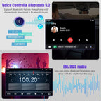 4G+64G Car Radio Stereo for Chevrolet Silverado & GMC Sierra 2014-2018(Without Bo-se System), Support Wireless Carplay&Android Auto,Bluetooth/FM Radio,10.2 Inch QLED Touch Screen for Silverado Drivers