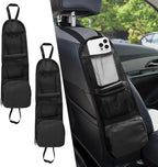 2PS Car Seat Side Organizer, Auto Seat Storage Hanging Bag, Multifunctional Vehicle Mesh Pocket Hold, Car Accessories Car Organizer Can Hold Phone, Wallet, Glasses for Most Cars