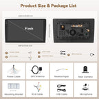 [4+64G] Android 15 Carplay Stereo Double Din, 9'' in-Cell Touch Screen Radio Wireless Carplay Android Auto 5G WiFi Car Stereo Bluetooth 5.0 Mirror Link GPS SWC FM/RDS/EQ, AHD Backup Camera+Mic | Wireless Carplay Android Auto, Bluetooth GPS Mirro...