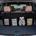 Car Trunk Organizer, Large Capacity Backseat Hanging Storage Bag with 4 Pockets, Waterproof Foldable Car Interior Organizing Accessories, Universal for SUV, Truck, Van, MPV (Black)