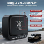 Tire Inflator Portable Air Compressor, 150PSI 12V DC Air Pump with Dual Digital Pressure Gauge & Auto Shut-Off, Air Compressor Portable with LED Light for Car, Motorcycle, Bicycle, Ball, Gray
