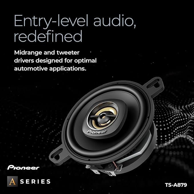 A-Series Plus TS-A879 3.5” 2-Way Speakers (Pair) – 100W RMS, 450W Max, Balanced Sound + Smooth Treble, Great Stock Replacement, Easy Installation