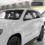 in-Channel Incredibly Durable Rain Guards for Jeep Grand Cherokee 2011-2021, Original Window Deflectors, Vent Deflector, Vent Window Visors, Dark Smoke Car Accessories, 4 pcs - 611032LPf