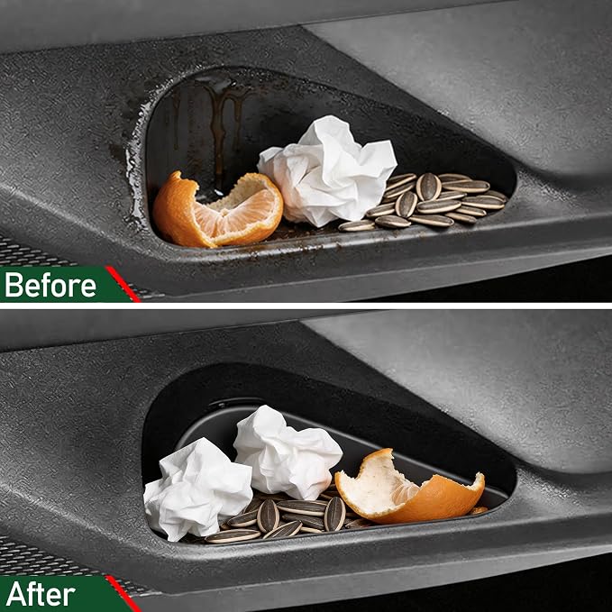 Door Side Storage Tray Compatible with Toyota RAV4/Wildlander 2026 Accessories,4PCS TPE Door Side Insert Tray Set for RAV4,Front & Rear Interior Car Organizer