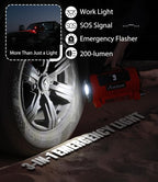 Tire Inflator Portable Air Compressor, 12V DC/110V AC Car Tire Pump with Inflation and Deflation, 5 Preset Modes, Digital LCD Pressure Gauge for Car Tires, Air Mattress and Small Inflatable