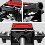 DNA Motoring Floor Jack 3 Ton (6000 lbs) Capacity, Fast Lift Service Jack Low Profile Steel Heavy Duty Hydraulic Car Jack, Lifting Range 3"-20", Black, TOOLS-00475-BK