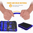 238Pcs Trim Removal Tool, Auto Push Pin Bumper Retainer Clip Set Fastener Terminal Remover Tool Adhesive Cable Clips Pry Kit Car Panel Radio Removal Auto Clip Pliers