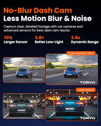 TD3 4K+2K Dash Cam with App, Camera for Car Front and Back with 5G WiFi & GPS, Free 64GB Card, Night Vision Dashcam Front Cameras 24/7 Recording When Car is Off, Security Camera for Cars