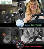 for MagSafe Car Mount Charger Dash/Windshield/Vent Wireless Car Charger with [LED Light], Strong Magnetic Phone Holder for Car for iPhone 17 16 15 14 13 12 Series, Fit MagSafe Accessories