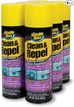 91184-6PK Clean & Repel – Aerosol Glass Cleaner and Rain Repellent, Cleans Exterior Windshields, Repels Rain, Sleet, Snow, Improves Wet Weather Driving Visibility – 19 oz (Pack of 6)
