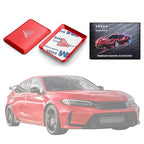 Polodunn for Honda Civic 2022-2025, for Accord/HRV/CRV 2023-2025, for Acura Integra 2023 2024 - Hazard Warning Light Push Button Cover, Emergency Flashers Trim Accessories (Red)