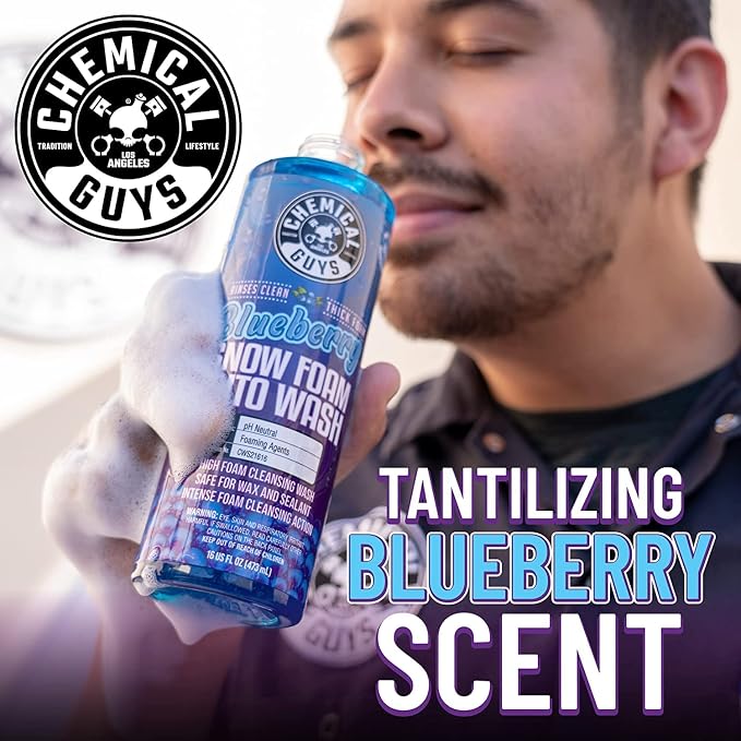 CWS21664 Blueberry Snow Foam Car Wash Soap (Works with Foam Cannons, Foam Guns or Bucket Washes), Safe for Cars, Trucks, SUVs, Jeeps, Motorcycles, RVs & More, 64 fl. Oz