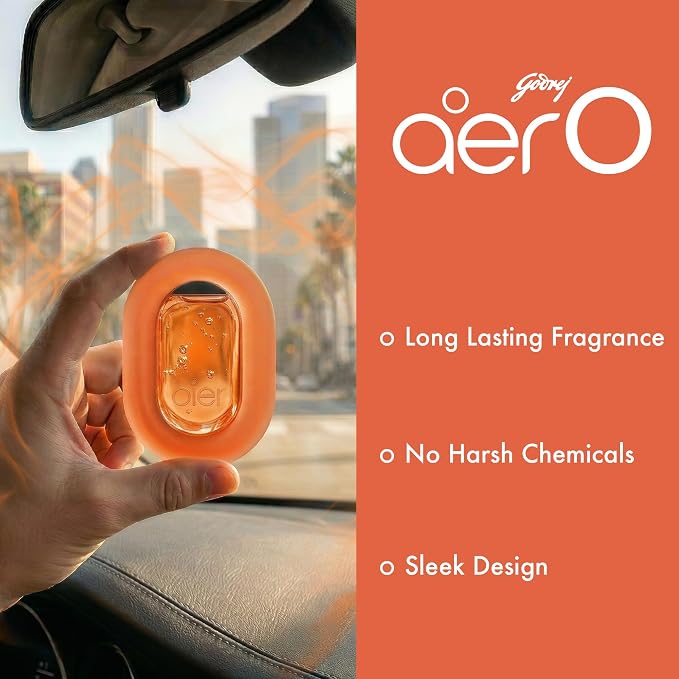AER O Hanging Car Air Freshener Gel – Musk After Smoke, Long Lasting 30 Days, Leak-Proof Odor Neutralizer, Rear-View Mirror Car Air Freshener with Steady Freshness Technology, Pack of 4