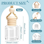 Car Air Freshener 6 Pack, Long Lasting Fresh Aroma Diffuser Set for Men & Women, Natural Essential Oil Fragrance Diffuser for Removing Odors, Auto Interior Decor Accessories Unisex (Ocean Scent)