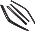 WD2-821 Dark Smoke 4 Pcs Set Window Visor (Outside Mount) Deflector Rain Guard Compatible with 1995-2002 Land Range Rover